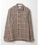 【WAX London/ワックスロンドン】ナチュラルハウンドストゥースホワイティングオーバーシャツ