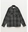 【WAX London/ワックスロンドン】ナチュラルハウンドストゥースホワイティングオーバーシャツ