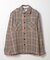 【WAX London/ワックスロンドン】ナチュラルハウンドストゥースホワイティングオーバーシャツ