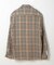 【WAX London/ワックスロンドン】ナチュラルハウンドストゥースホワイティングオーバーシャツ