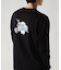 ＊WEB限定 バックフラワープリント ルーズフィットロンT