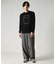 ＊WEB限定 バックフラワープリント ルーズフィットロンT