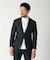 【ACTIVE TAILOR】ヒートパフォーマーツイード調プリントジャケット（セットアップ対応）