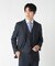 シャンブレー花小紋柄ネクタイ