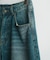 【WEB限定/12oz デニム】ウエストシャーリング ５ポケット ワイドストレートパンツ