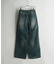 【WEB限定/12oz デニム】ウエストシャーリング ５ポケット ワイドストレートパンツ