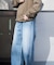 【WEB限定/12oz デニム】ウエストシャーリング ５ポケット ワイドストレートパンツ