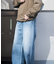 【WEB限定/12oz デニム】ウエストシャーリング ５ポケット ワイドストレートパンツ
