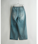 【WEB限定/12oz デニム】ウエストシャーリング ５ポケット ワイドストレートパンツ
