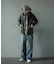 【WEB限定/12oz デニム】ウエストシャーリング ５ポケット ワイドストレートパンツ
