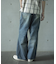 【WEB限定/12oz デニム】ウエストシャーリング ５ポケット ワイドストレートパンツ