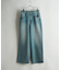 【WEB限定/12oz デニム】ウエストシャーリング ５ポケット ワイドストレートパンツ