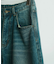 【WEB限定/12oz デニム】ウエストシャーリング ５ポケット ワイドストレートパンツ