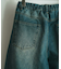【WEB限定/12oz デニム】ウエストシャーリング ５ポケット ワイドストレートパンツ