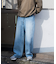【WEB限定/12oz デニム】ウエストシャーリング ５ポケット ワイドストレートパンツ