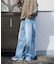 【WEB限定/12oz デニム】ウエストシャーリング ５ポケット ワイドストレートパンツ