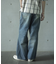 【WEB限定/12oz デニム】ウエストシャーリング ５ポケット ワイドストレートパンツ