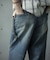 【WEB限定/12oz デニム】ウエストシャーリング ５ポケット ワイドストレートパンツ