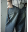 【WEB限定/12oz デニム】ウエストシャーリング ５ポケット ワイドストレートパンツ