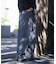 【WEB限定/12oz デニム】ウエストシャーリング ５ポケット ワイドストレートパンツ