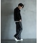【WEB限定/12oz デニム】ウエストシャーリング ５ポケット ワイドストレートパンツ