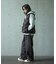 【WEB限定/12oz デニム】ウエストシャーリング ５ポケット ワイドストレートパンツ