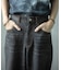 【WEB限定/12oz デニム】ウエストシャーリング ５ポケット ワイドストレートパンツ