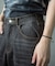 【WEB限定/12oz デニム】ウエストシャーリング ５ポケット ワイドストレートパンツ