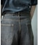 【WEB限定/12oz デニム】ウエストシャーリング ５ポケット ワイドストレートパンツ