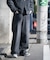 【WEB限定/12oz デニム】ウエストシャーリング ５ポケット ワイドストレートパンツ