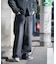 【WEB限定/12oz デニム】ウエストシャーリング ５ポケット ワイドストレートパンツ