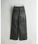【WEB限定/12oz デニム】ウエストシャーリング ５ポケット ワイドストレートパンツ