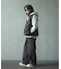 【WEB限定/12oz デニム】ウエストシャーリング ５ポケット ワイドストレートパンツ