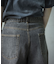 【WEB限定/12oz デニム】ウエストシャーリング ５ポケット ワイドストレートパンツ