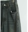 【WEB限定/12oz デニム】ウエストシャーリング ５ポケット ワイドストレートパンツ