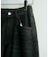 【WEB限定/12oz デニム】ウエストシャーリング ５ポケット ワイドストレートパンツ