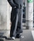 【WEB限定/12oz デニム】ウエストシャーリング ５ポケット ワイドストレートパンツ