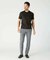 【ACTIVE TAILOR/アクティブテイラー】シルケットスムースクルーネックTシャツ＜接触冷感 / UVカット＞