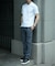 【ACTIVE TAILOR/アクティブテイラー】シルケットスムースクルーネックTシャツ＜接触冷感 / UVカット＞