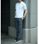 【ACTIVE TAILOR/アクティブテイラー】シルケットスムースクルーネックTシャツ＜接触冷感 / UVカット＞