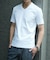 【ACTIVE TAILOR/アクティブテイラー】シルケットスムースVネックTシャツ＜接触冷感 / UVカット＞