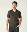 【ACTIVE TAILOR/アクティブテイラー】シルケットスムースVネックTシャツ＜接触冷感 / UVカット＞