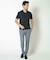 【ACTIVE TAILOR/アクティブテイラー】シルケットスムースVネックTシャツ＜接触冷感 / UVカット＞
