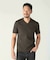 【ACTIVE TAILOR/アクティブテイラー】シルケットスムースVネックTシャツ＜接触冷感 / UVカット＞