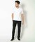 【ACTIVE TAILOR/アクティブテイラー】シルケットスムースVネックTシャツ＜接触冷感 / UVカット＞