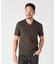 【ACTIVE TAILOR/アクティブテイラー】シルケットスムースVネックTシャツ＜接触冷感 / UVカット＞