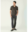【ACTIVE TAILOR/アクティブテイラー】シルケットスムースVネックTシャツ＜接触冷感 / UVカット＞