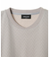 シェブロン柄リンクスジャカードTシャツ<接触冷感><抗菌防臭>