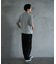 ランダムテレコ フェイクレイヤード VネックTシャツ