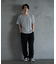 ランダムテレコ フェイクレイヤード VネックTシャツ